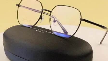 반원형 안경 베타 티타늄 아세테이트 안경 관자놀이 광학 프레임